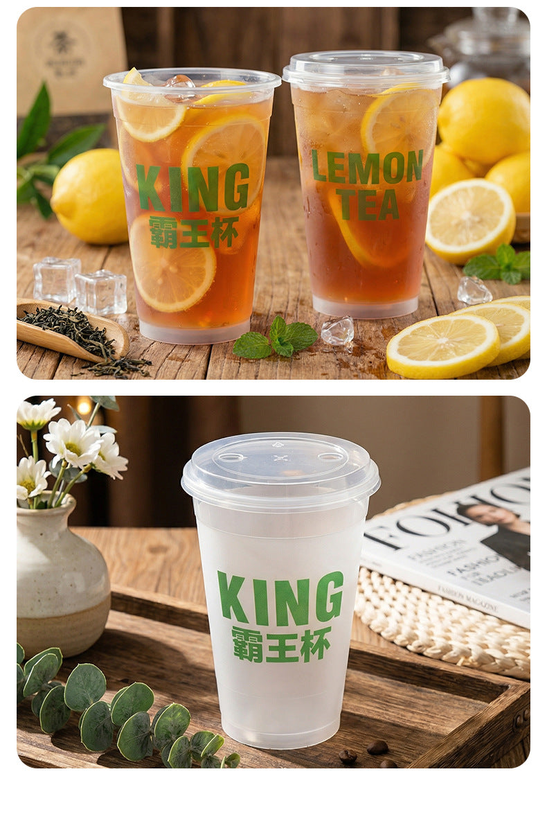 1000ml Premium Frosted PP Beverage Cup | Large Capacity Round Plastic Cold Drink Cup | Custom Logo Available
