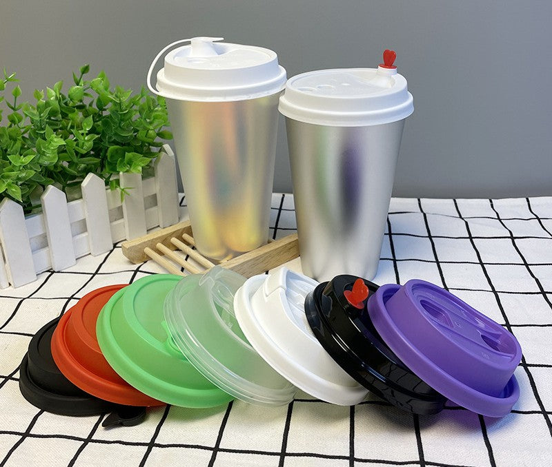 Premium IML In-Mold Labeling Injection Cups - Metallic Finish - Custom Logo Available