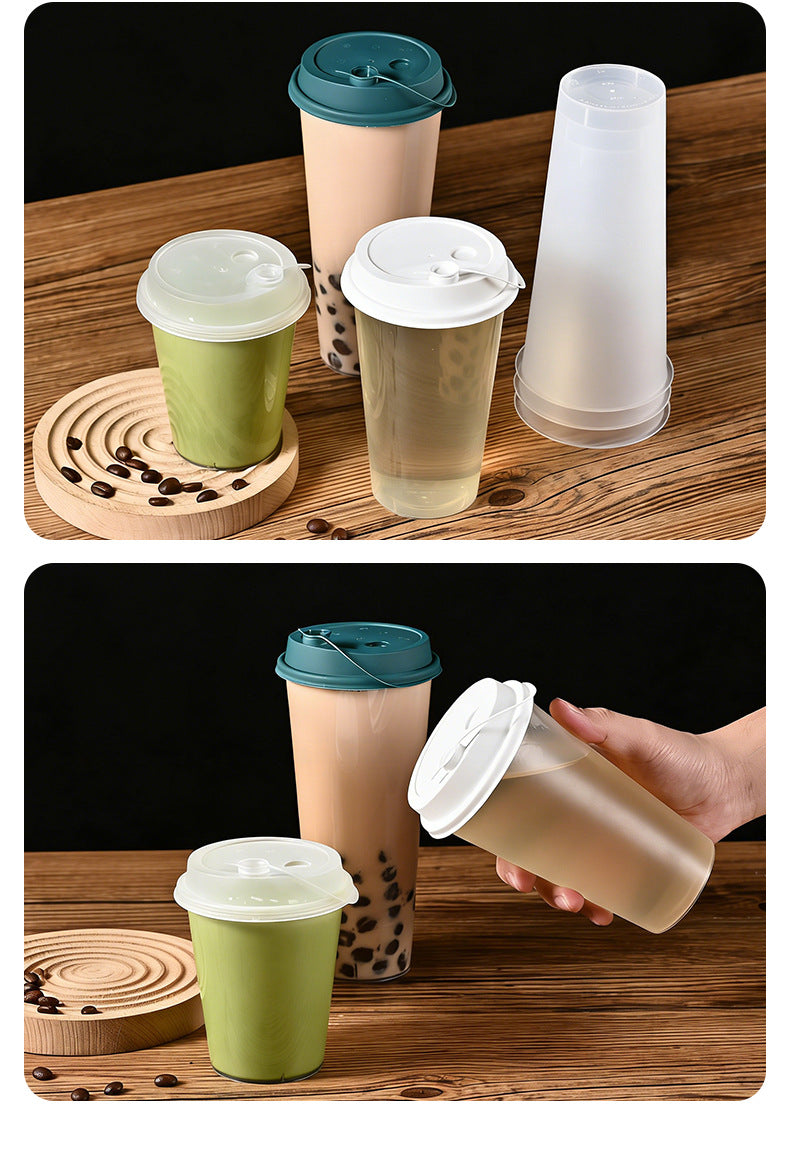 90mm PP Injection Cups | U-Shape & Flat-Cut Styles | Clear High-Quality Boba & Coffee Cups | Custom Logo Available