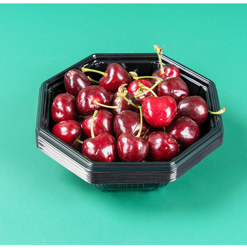 Disposable PET Fresh Produce Trays | Rectangular Fruit & Vegetable Packaging Boxes | Clear & Multi-Color Options