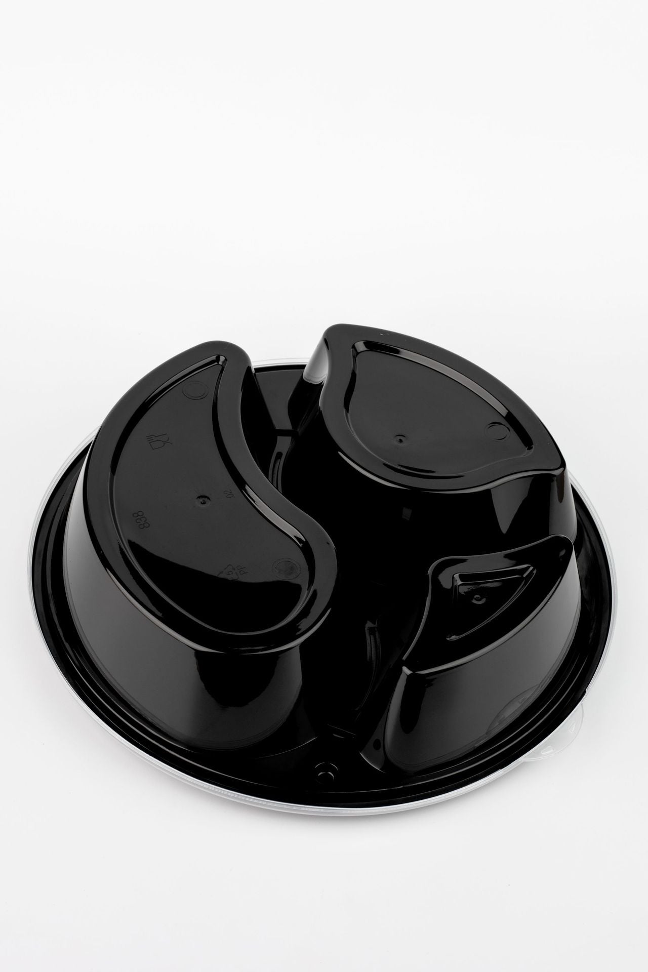 Microwaveable Multi-Compartment Plastic Takeout Boxes with Lids - Custom Logo Available!⁠