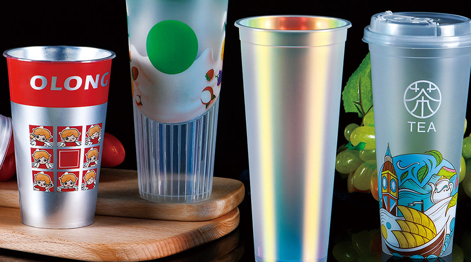 Premium IML (In-Mold Labeling) Plastic Cups - Custom Printed, Heat-Resistant & Heavy Duty for Beverage Packaging