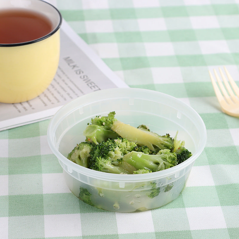 ⁠Wholesale Clear Plastic Soup & Porridge Containers with Lids (240/Case)⁠