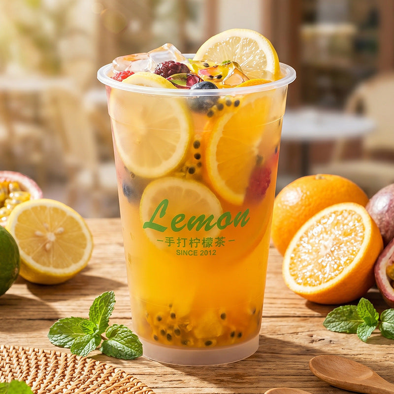 1000ml Premium Frosted PP Beverage Cup | Large Capacity Round Plastic Cold Drink Cup | Custom Logo Available