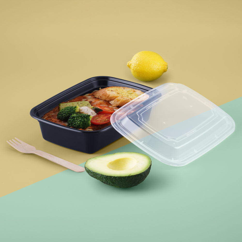Heavy Duty PP To-Go Lunch Boxs with Clear Lids - Wholesale Stock⁠