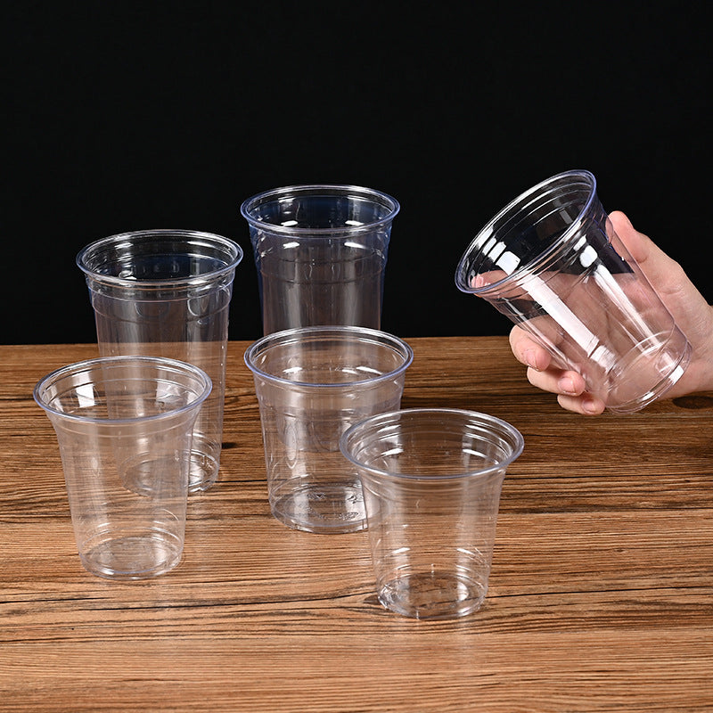 Premium Clear PET Cold Drink Cups | 98mm Diameter | Crystal Visibility for Iced Coffee & Smoothies | Custom Logo Available