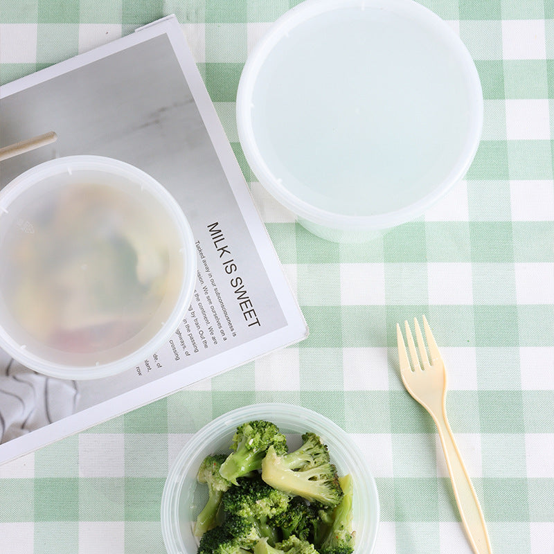 ⁠Wholesale Clear Plastic Soup & Porridge Containers with Lids (240/Case)⁠