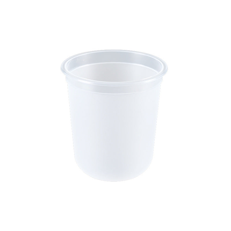 90mm PP Injection Cups | U-Shape & Flat-Cut Styles | Clear High-Quality Boba & Coffee Cups | Custom Logo Available
