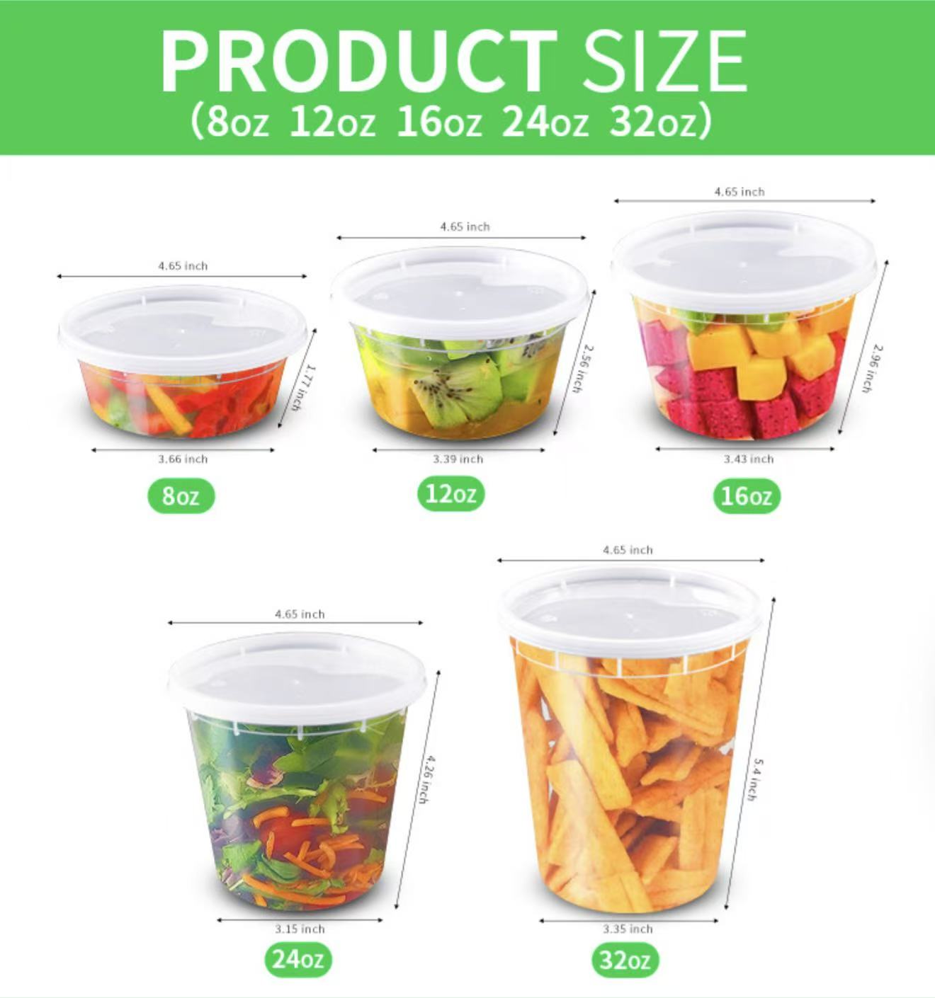 Clear PP Soup Cup With Lid~Transparent Takeout Soup Container (240pcs/case)