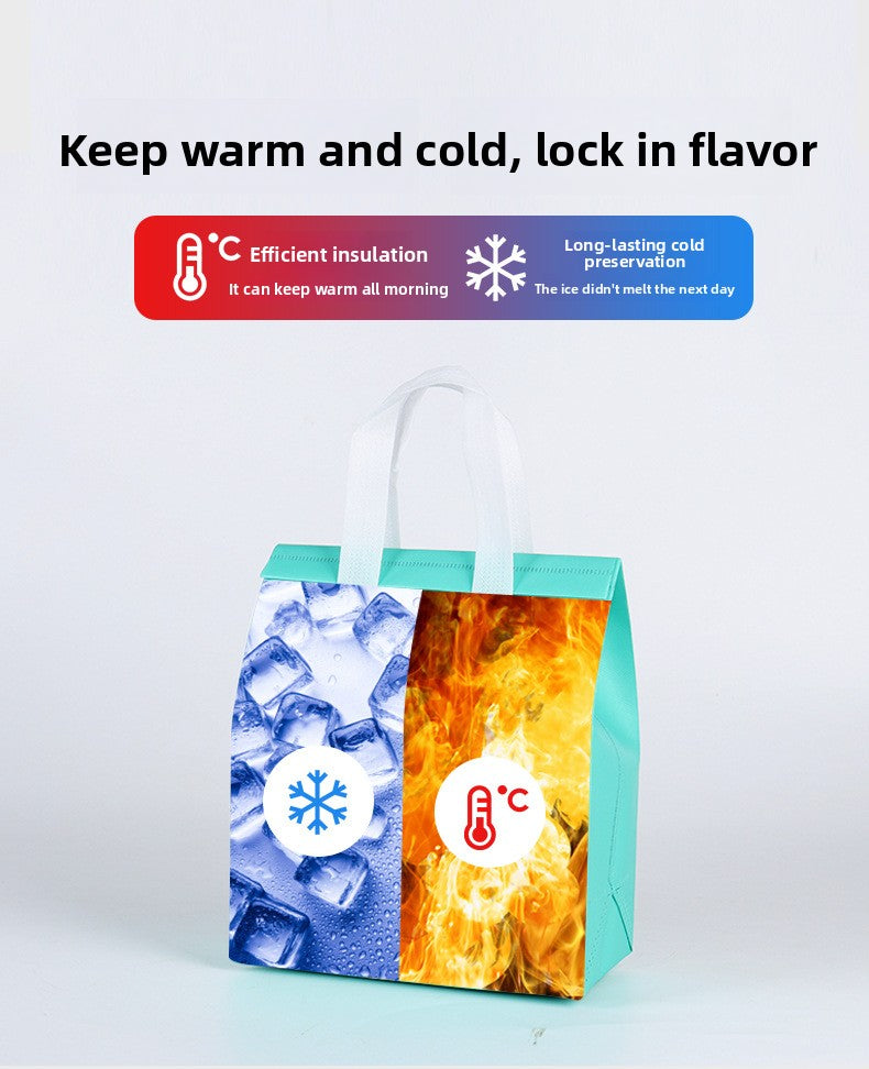 Custom Printed Reusable Non-Woven Thermal Takeout Bags⁠ MOQ +6 Boxes