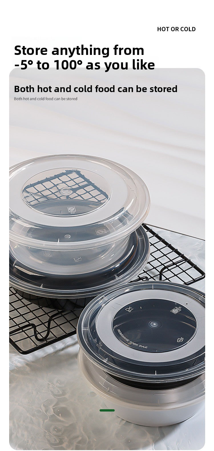 Heavy Duty PP To-Go Bowls with Clear Lids - Wholesale Stock⁠