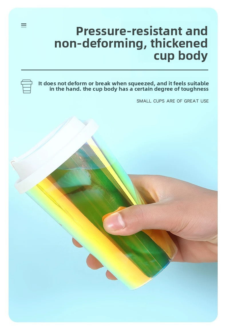 Premium IML In-Mold Labeling Injection Rainbow Cups  - Custom Logo Available
