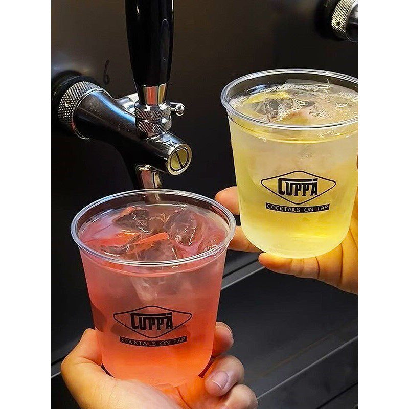 Custom Printed PET U-Shaped Clear Plastic Cups | Premium Cold Beverage Cups (1000pcs/case)