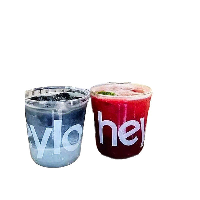 Custom Printed PET U-Shaped Clear Plastic Cups | Premium Cold Beverage Cups (1000pcs/case)