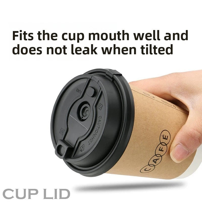 Premium Integrated Leak-Proof Coffee Cup Lids | Universal Fit for Paper & Plastic Cups