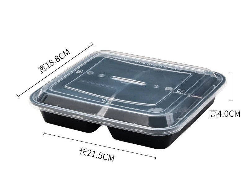 Heavy Duty PP To-Go Lunch Boxs with Clear Lids - Wholesale Stock⁠