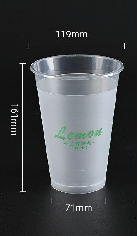 1000ml Premium Frosted PP Beverage Cup | Large Capacity Round Plastic Cold Drink Cup | Custom Logo Available