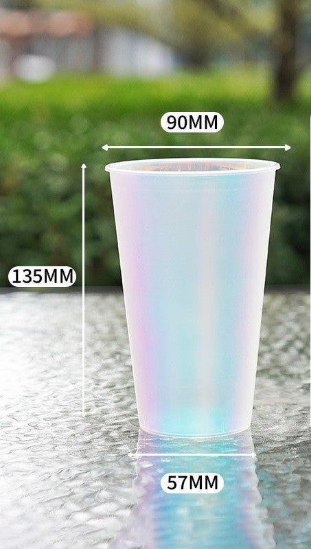 Premium IML In-Mold Labeling Injection Cups - Metallic Finish - Custom Logo Available