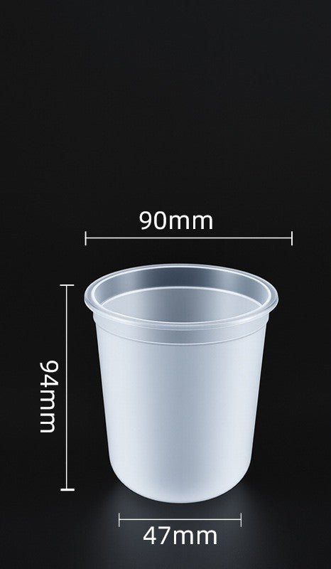 90mm PP Injection Cups | U-Shape & Flat-Cut Styles | Clear High-Quality Boba & Coffee Cups | Custom Logo Available