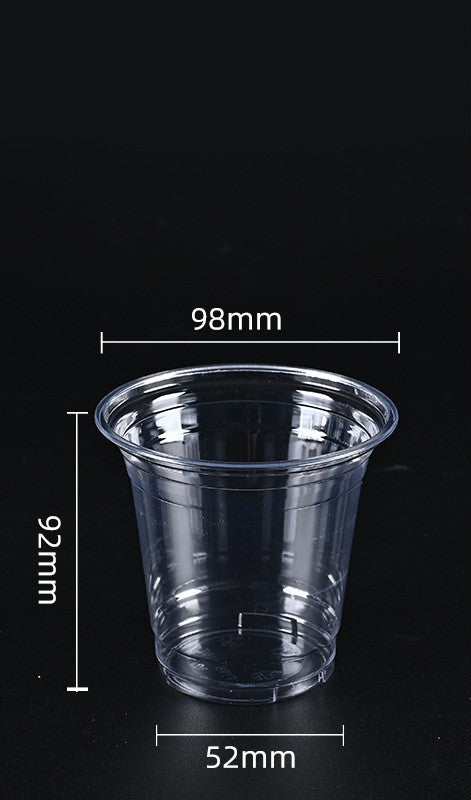 Premium Clear PET Cold Drink Cups | 98mm Diameter | Crystal Visibility for Iced Coffee & Smoothies | Custom Logo Available