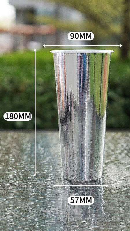 Premium IML In-Mold Labeling Injection Cups - Metallic Finish - Custom Logo Available
