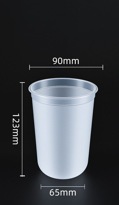 90mm PP Injection Cups | U-Shape & Flat-Cut Styles | Clear High-Quality Boba & Coffee Cups | Custom Logo Available
