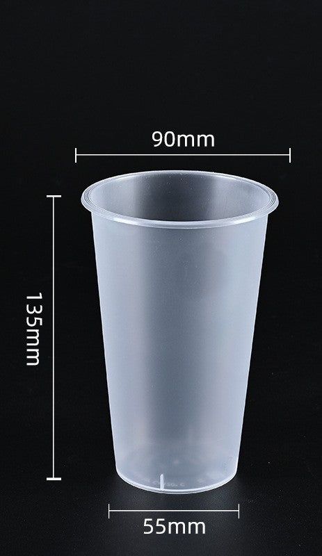 90mm PP Injection Cups | U-Shape & Flat-Cut Styles | Clear High-Quality Boba & Coffee Cups | Custom Logo Available