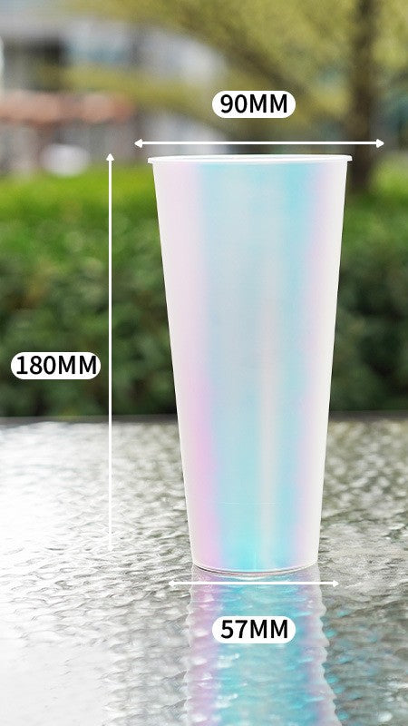 Premium IML In-Mold Labeling Injection Cups - Metallic Finish - Custom Logo Available