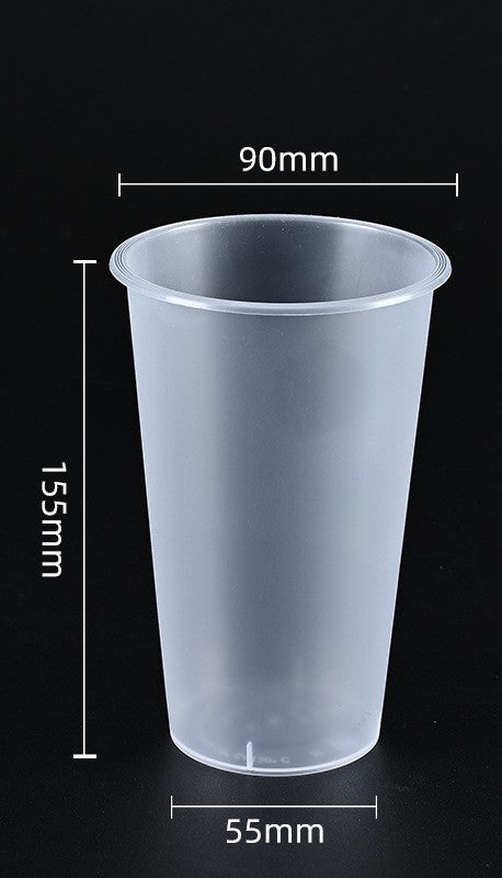 90mm PP Injection Cups | U-Shape & Flat-Cut Styles | Clear High-Quality Boba & Coffee Cups | Custom Logo Available