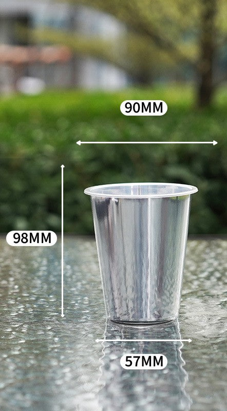 Premium IML In-Mold Labeling Injection Cups - Metallic Finish - Custom Logo Available