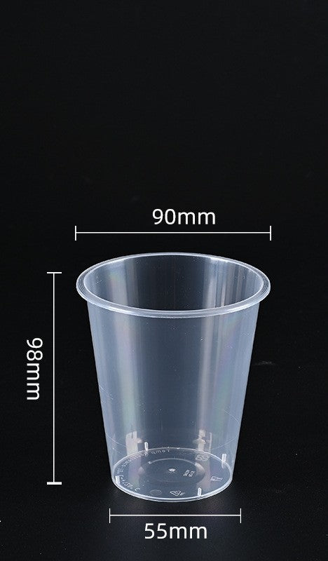 90mm PP Injection Cups | U-Shape & Flat-Cut Styles | Clear High-Quality Boba & Coffee Cups | Custom Logo Available