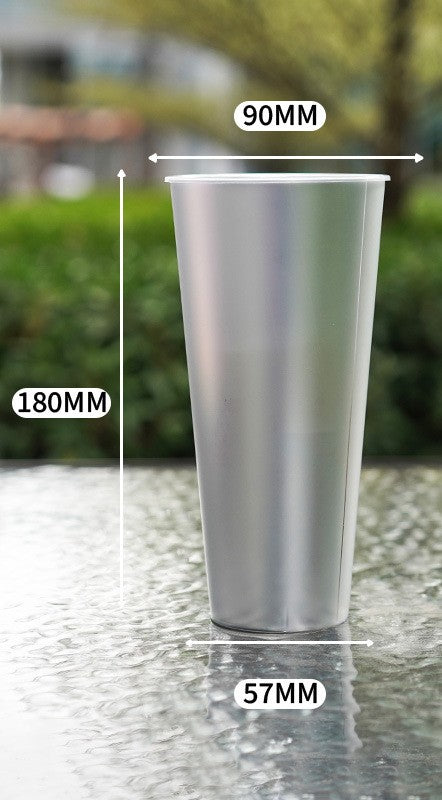 Premium IML In-Mold Labeling Injection Cups - Metallic Finish - Custom Logo Available